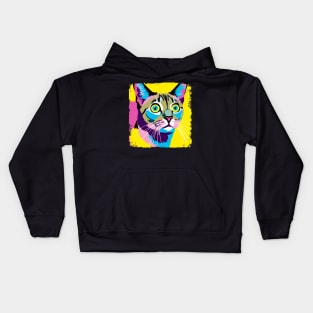 Singapura Cat Pop Art - Cat Lover Gift Kids Hoodie